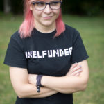 Anna in PixelFunder Shirt